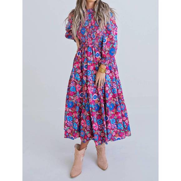 Karlie Linen Smock Top main image 1